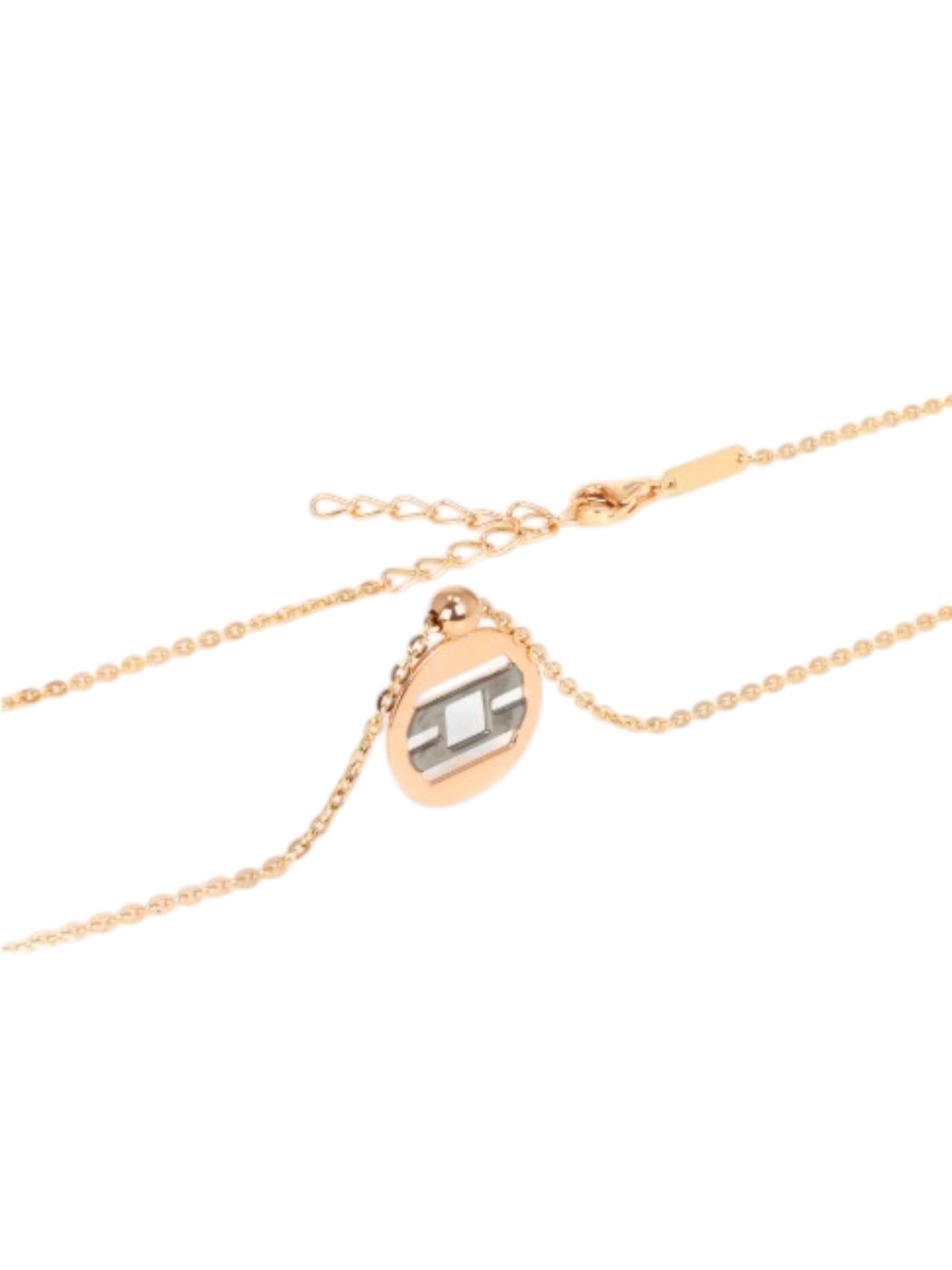 925 Sterling Silver Stylish Design CZ Stones Gold Plated Pendant With Chain For Women By Kesardeep
