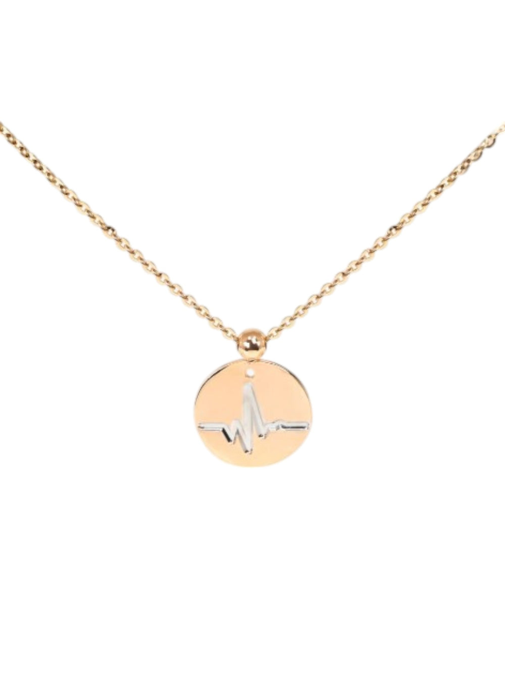 925 Sterling Silver Lifeline Design Rose Gold Plated Pendant With Chain For Women By Kesardeep