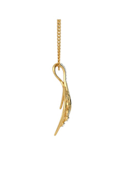 925 Sterling Silver Minimalist Design CZ Stones Gold Plated Pendant With Chain For Women By Kesardeep