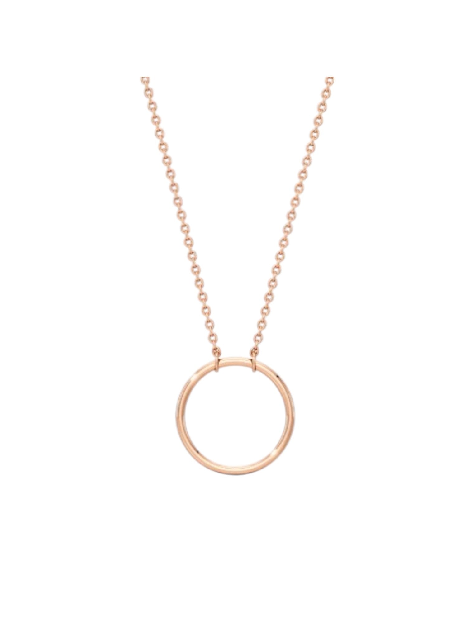 925 Sterling Silver Stylish Design CZ Stones Rose Gold Plated Pendant With Chain For Women By Kesardeep