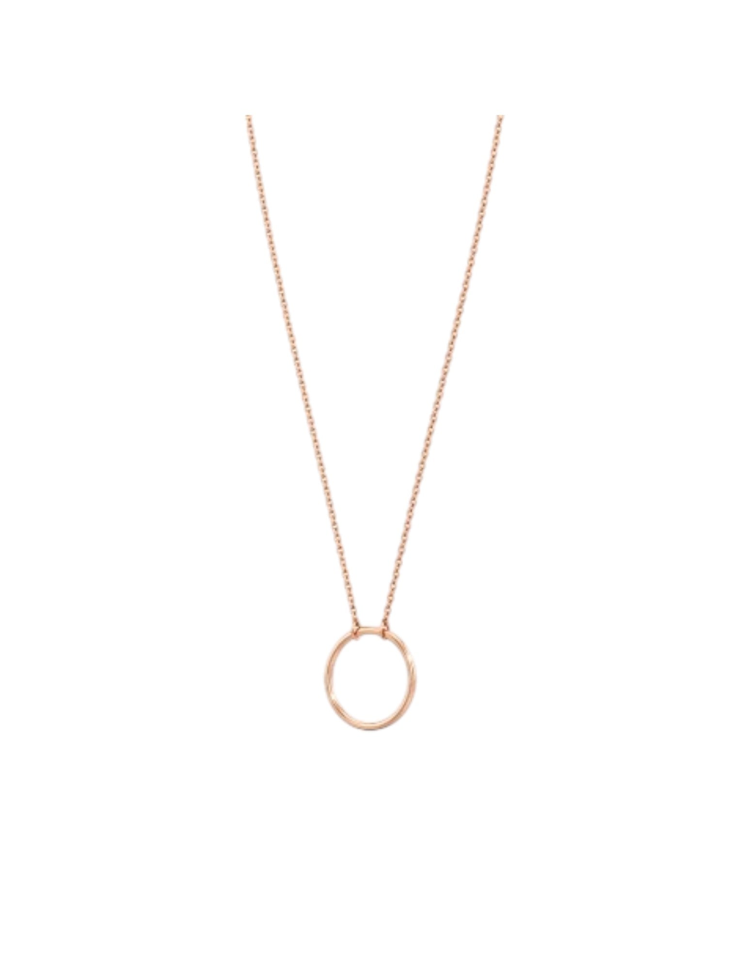 925 Sterling Silver Stylish Design CZ Stones Rose Gold Plated Pendant With Chain For Women By Kesardeep