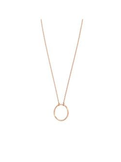 925 Sterling Silver Stylish Design CZ Stones Rose Gold Plated Pendant With Chain For Women By Kesardeep
