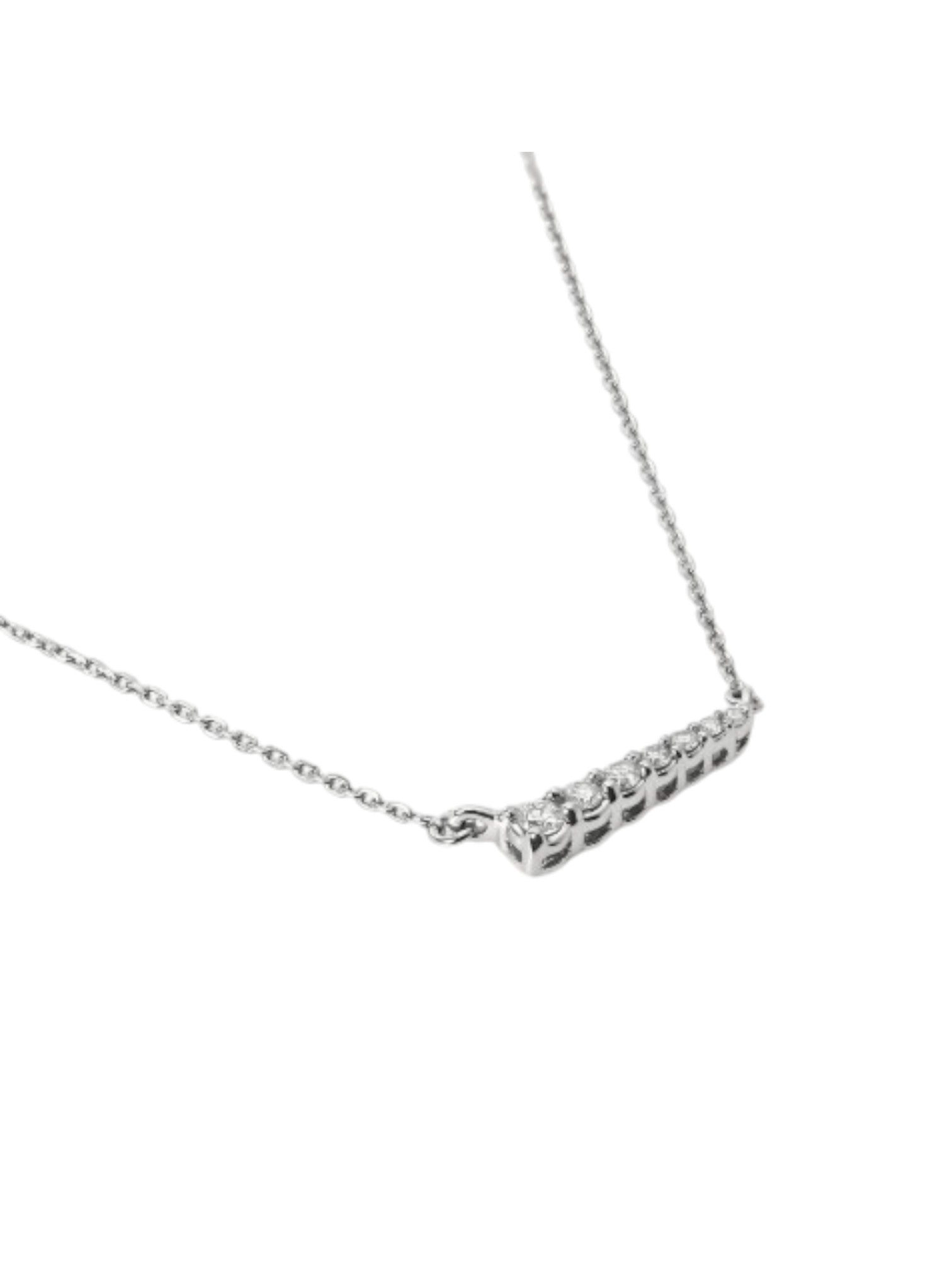 925 Sterling Silver Stylish CZ Stones Rose Silver Colour Plated Pendant With Chain For Women By Kesardeep