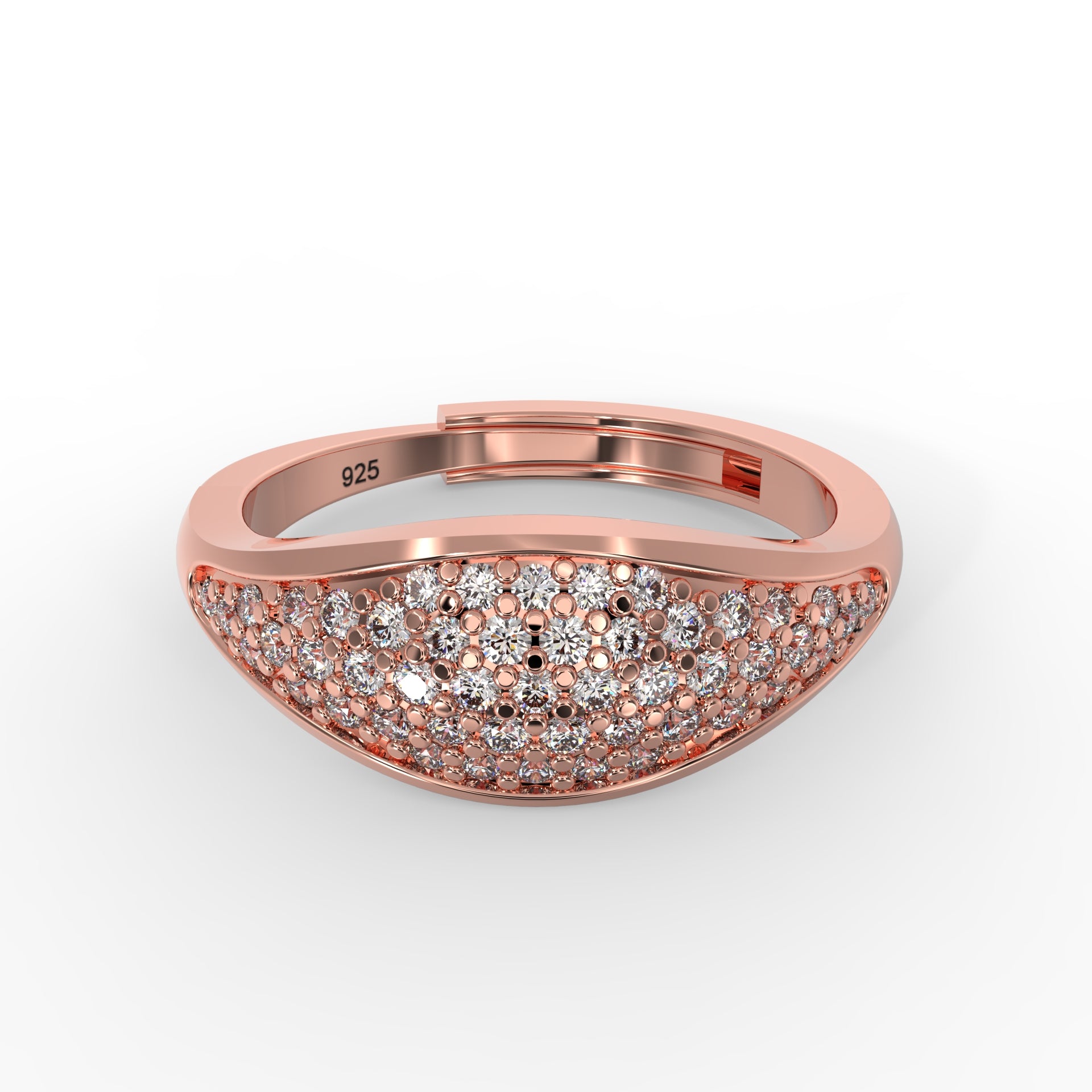 hallmark silver sterling silver ring rose gold 