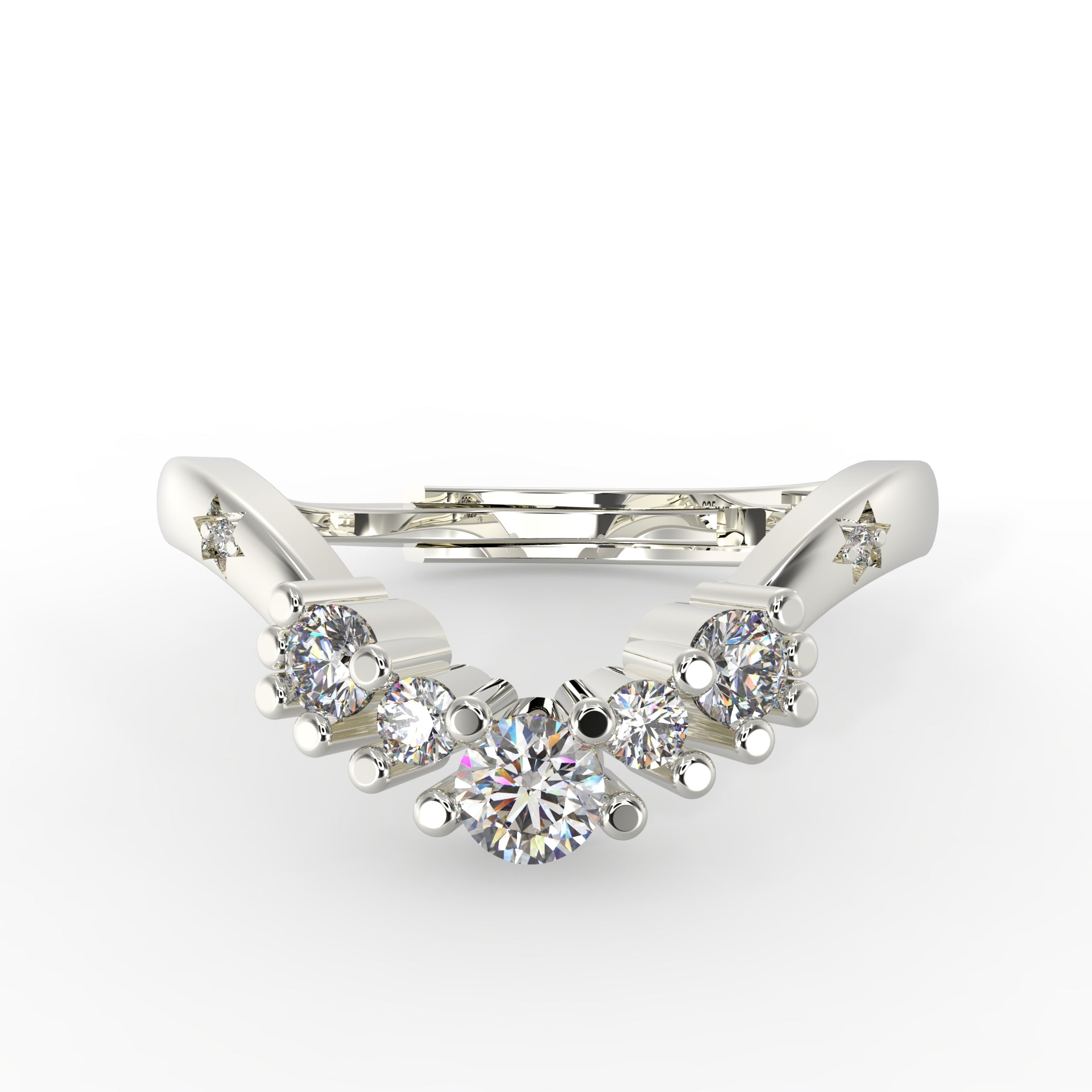 STERLING SILVER RING CZ RING 