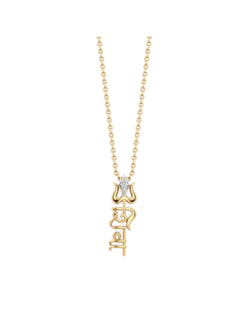 Trendy Trishul Design 925 Sterling Silver CZ Stone Gold Plated Pendant With Chain For Women By Kesardeep