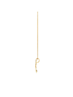 Trendy Trishul Design 925 Sterling Silver CZ Stone Gold Plated Pendant With Chain For Women By Kesardeep