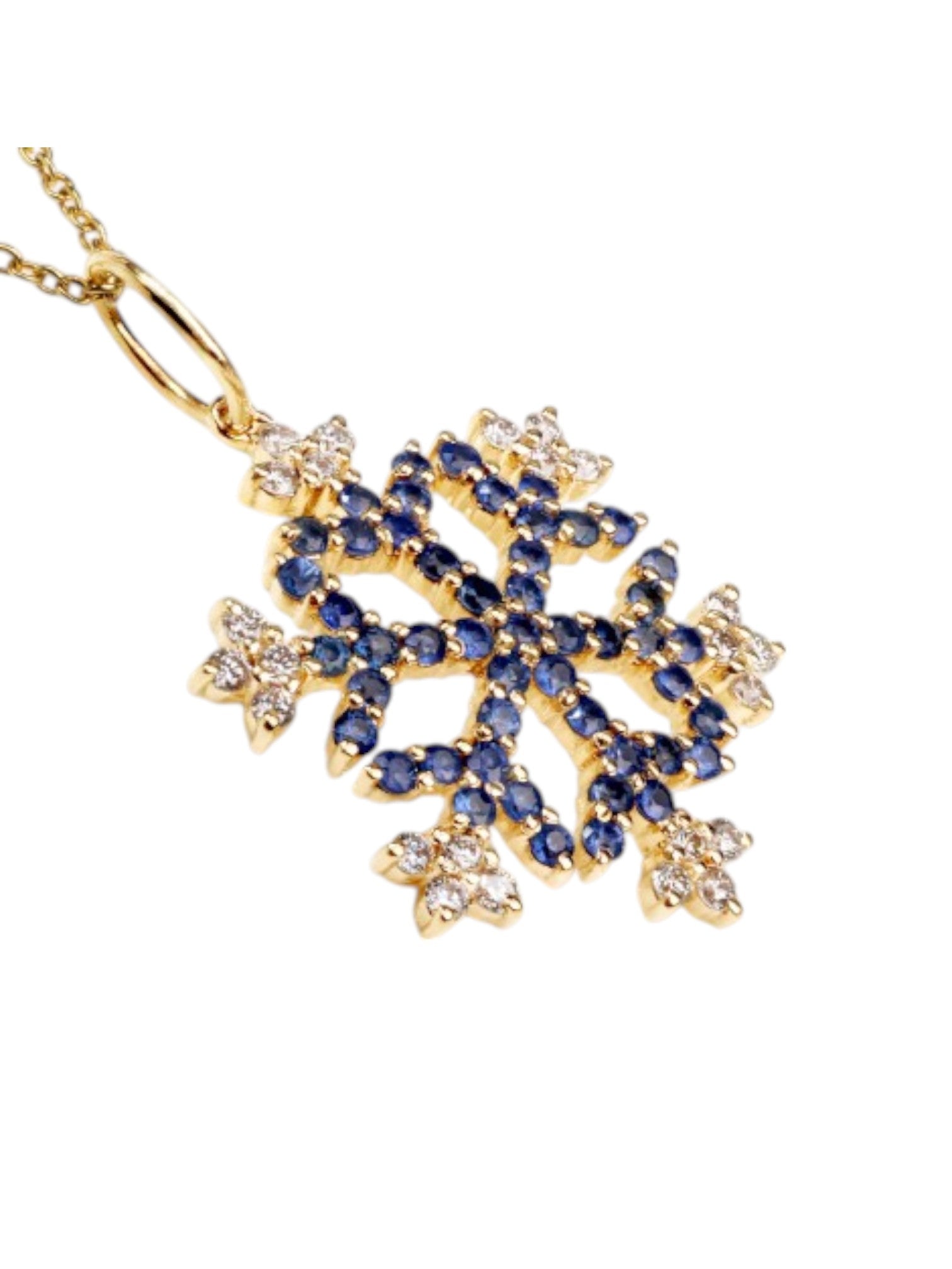 Trendy Frost Design 925 Sterling Silver CZ Stone Gold Plated Pendant With Chain For Women By Kesardeep