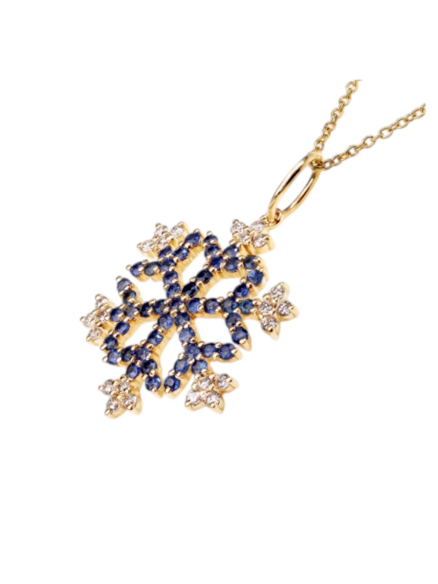 Trendy Frost Design 925 Sterling Silver CZ Stone Gold Plated Pendant With Chain For Women By Kesardeep