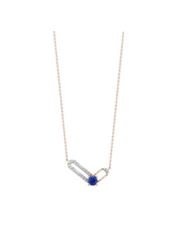 Minimal Gold Plated Pendant In Sterling Silver With 3A CZ For Women by Kesardeep