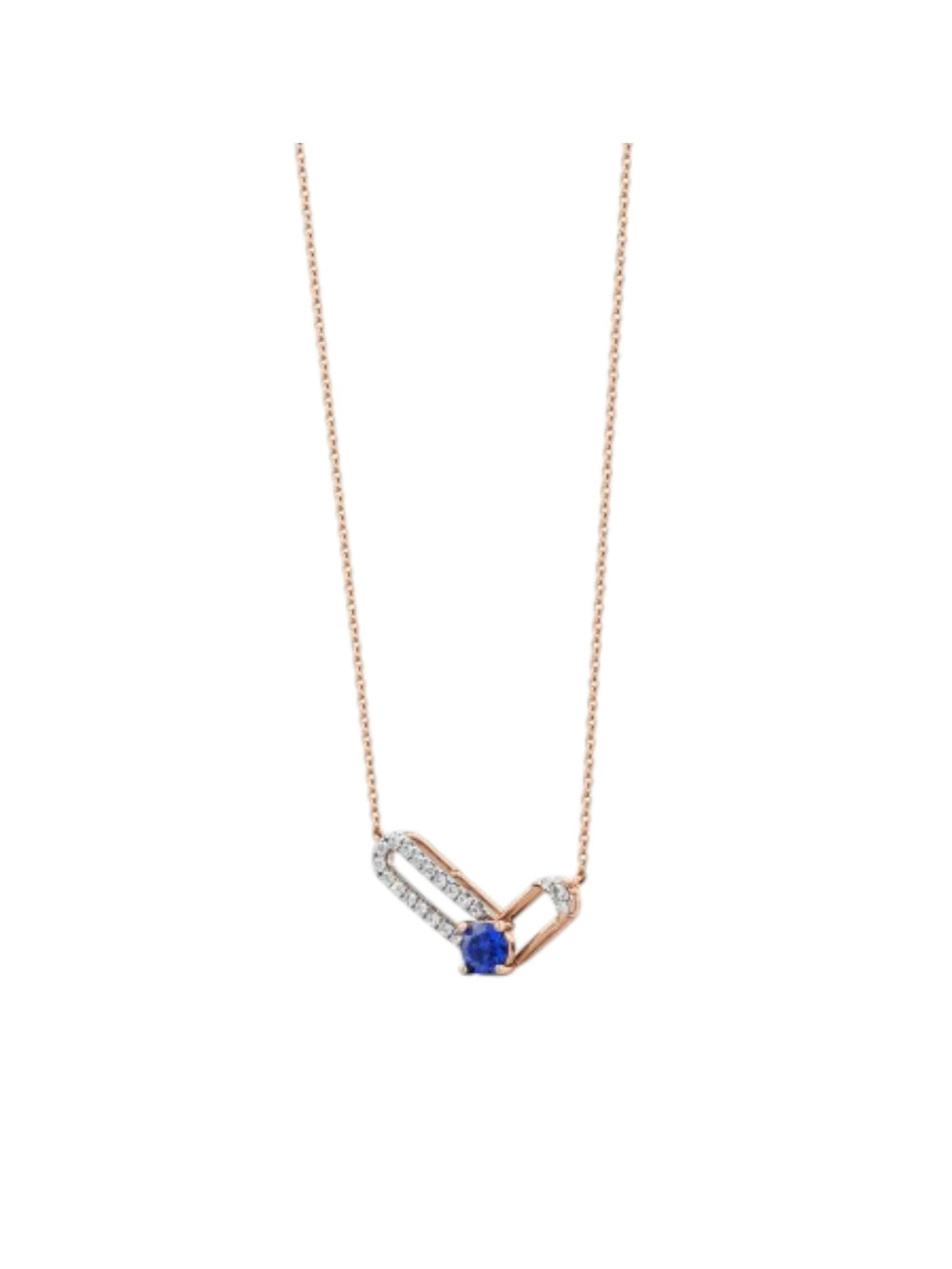 Minimal Gold Plated Pendant In Sterling Silver With 3A CZ For Women by Kesardeep