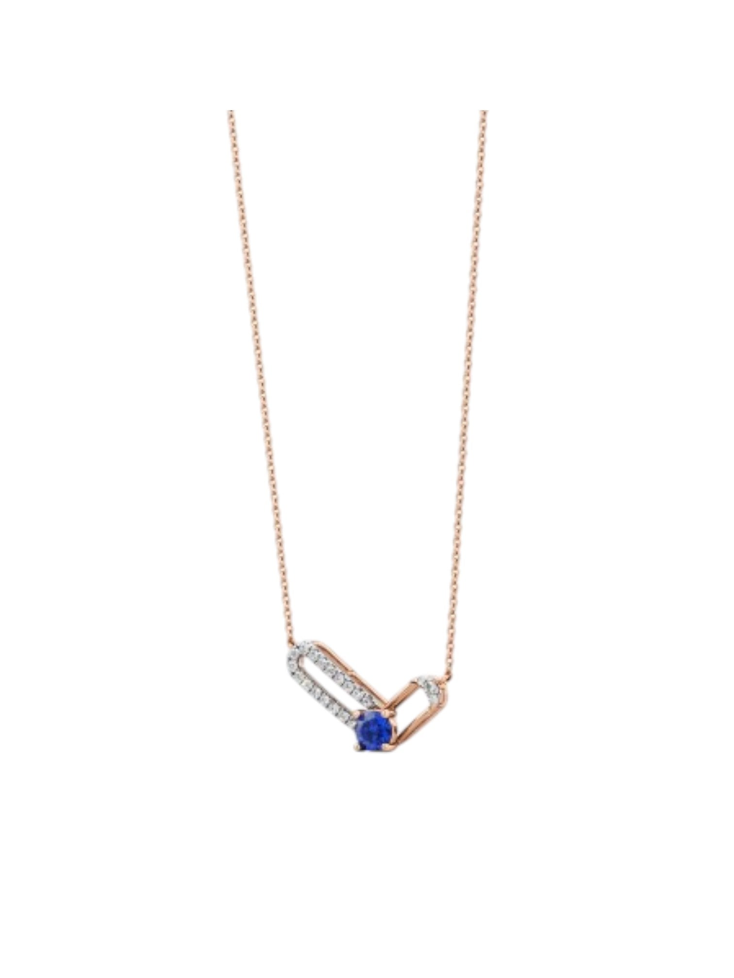 Minimal Gold Plated Pendant In Sterling Silver With 3A CZ For Women by Kesardeep