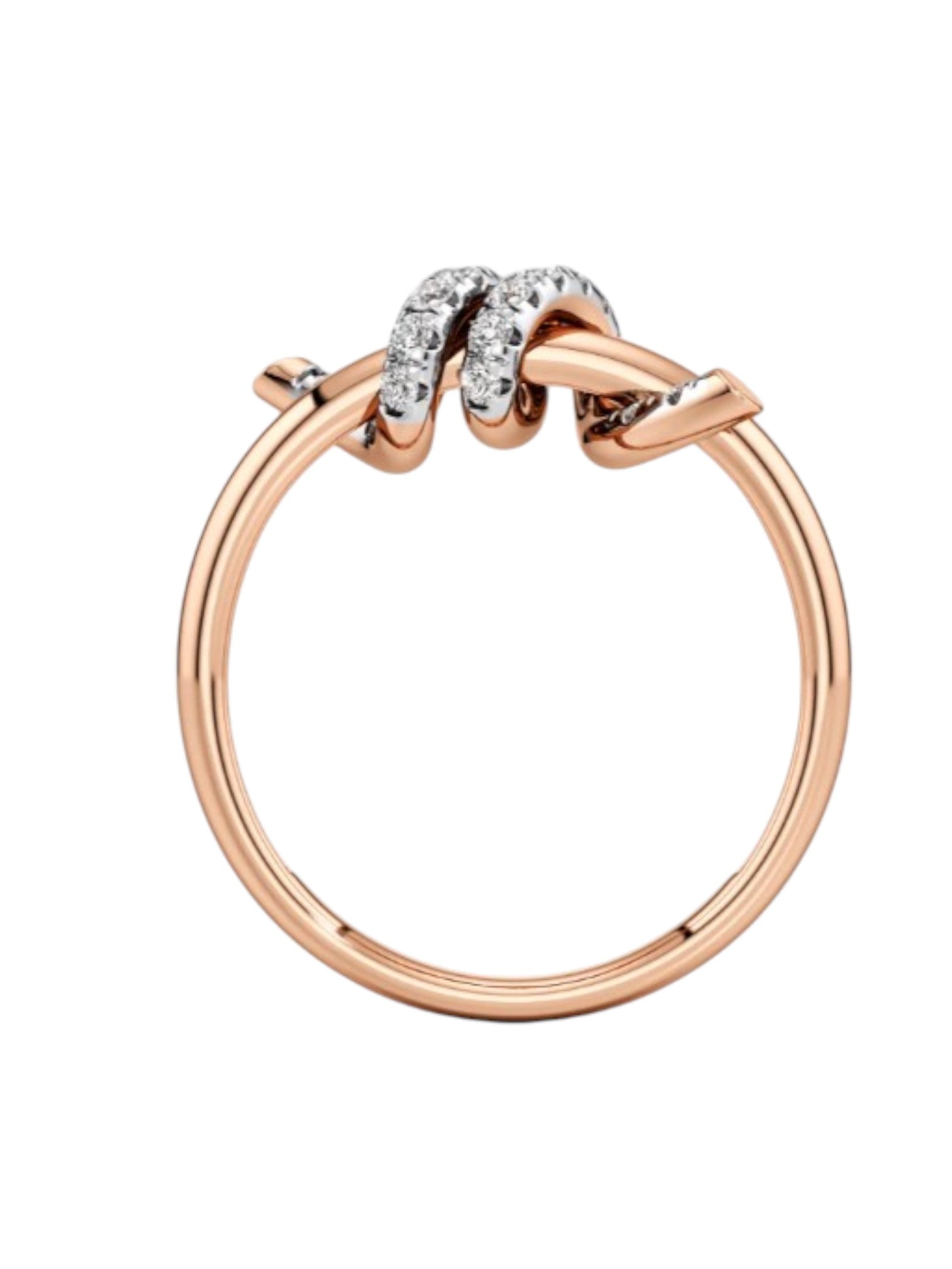 925 Sterling Silver Rose Gold Replicated Light Weight Ring By Kesardeep Impex For Women