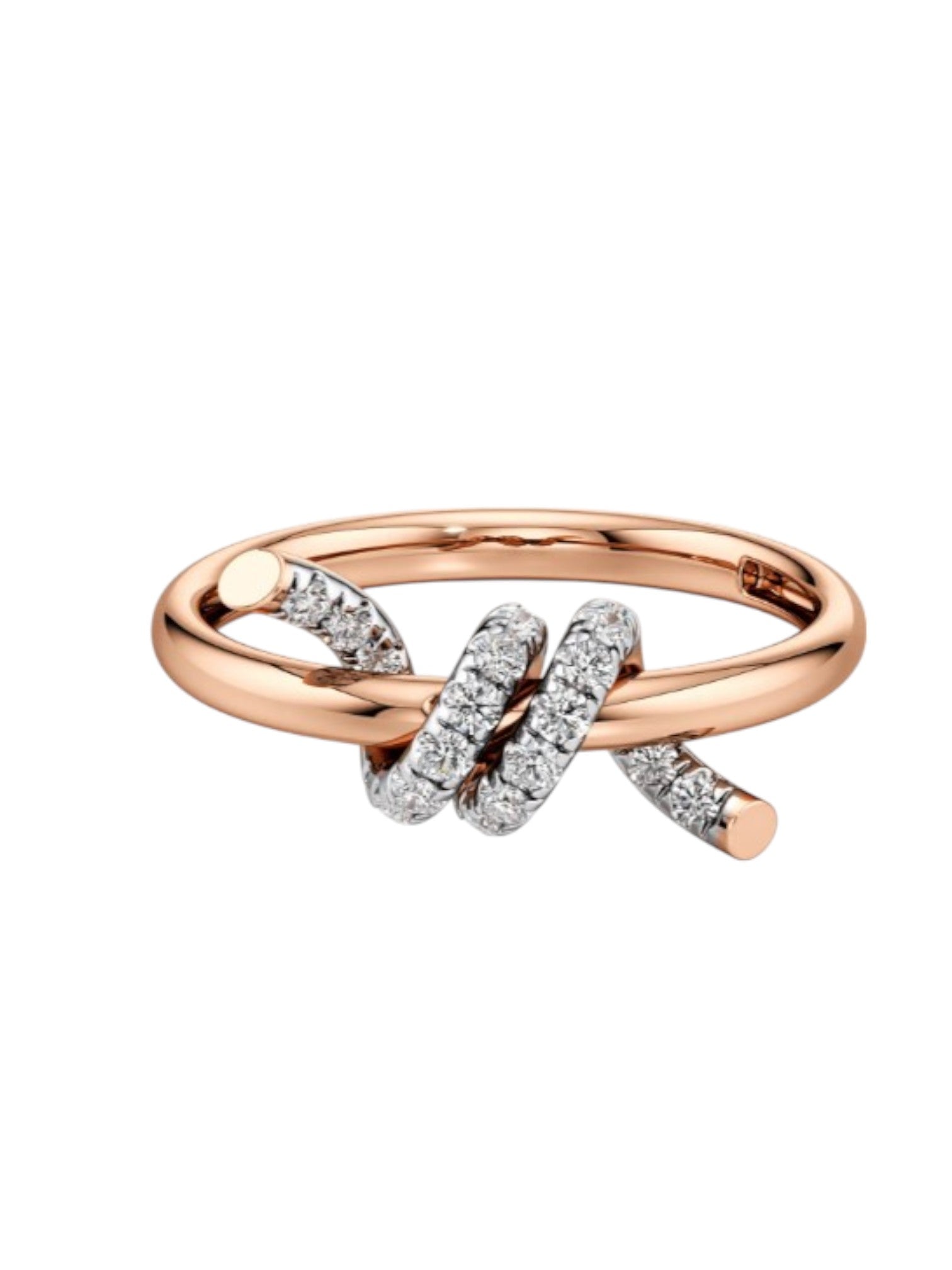 925 Sterling Silver Rose Gold Replicated Light Weight Ring By Kesardeep Impex For Women