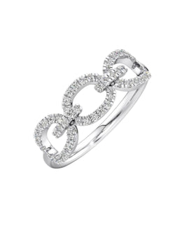 925 Sterling Silver Trendy Light Weight CZ Stone Ring For Women By Kesardeep