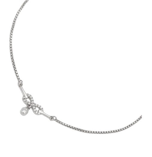 Classic Elegance Rose Gold Plated 925 Sterling Silver Rope Chain Anklet By Kesardeep Impex For Women