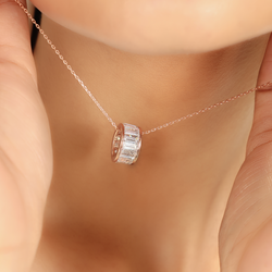 Sparkling Wheel Pendant With Chain, Hallmarked 925 Sterling Silver sterlyn 925