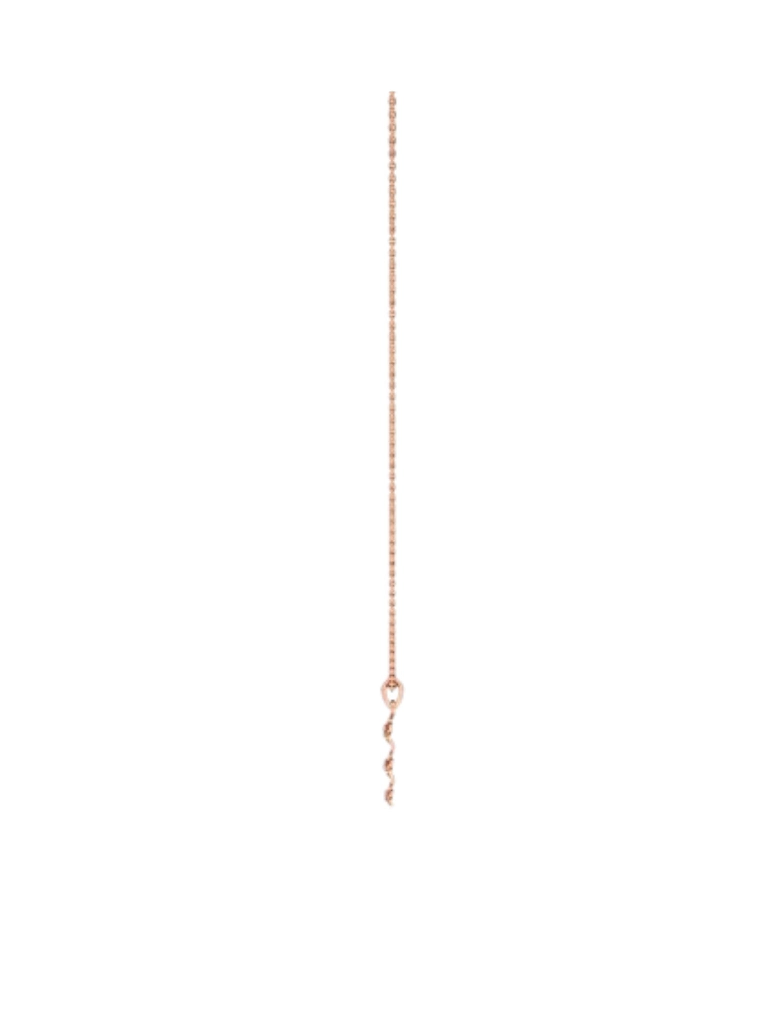 Trendy Flower Shape 925 Sterling Silver CZ Stone Rose Gold Plated Pendant With Chain For Women By Kesardeep