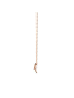 925 Sterling Silver Elegant Design CZ Stones Rose Gold Plated Pendant With Chain For Women Kesardeep
