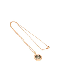 Trendy 925 Sterling Silver CZ Stone Rose Gold Plated Pendant With Chain For Women By Kesardeep