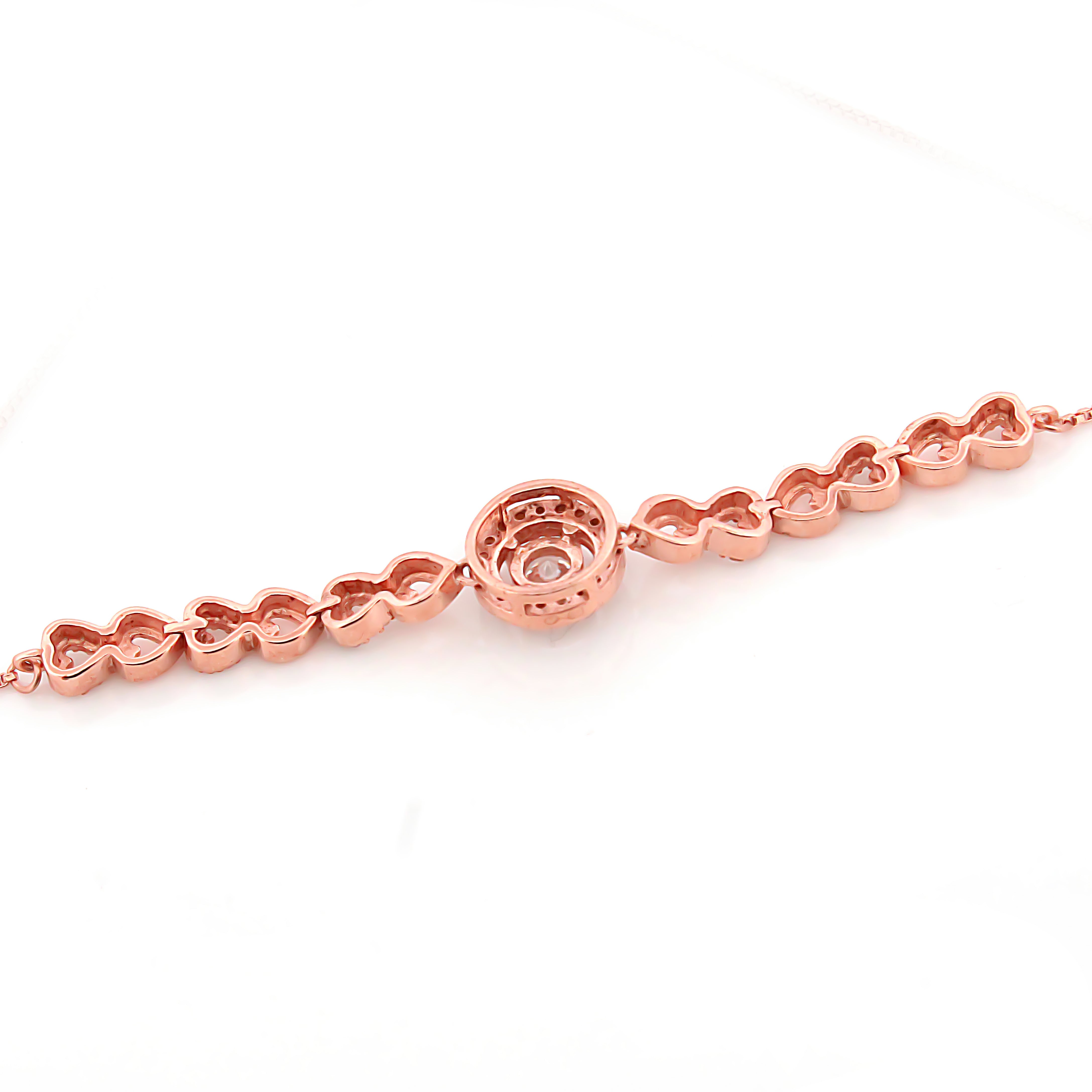 Anklet rose gold plated Silver Anklet for Women