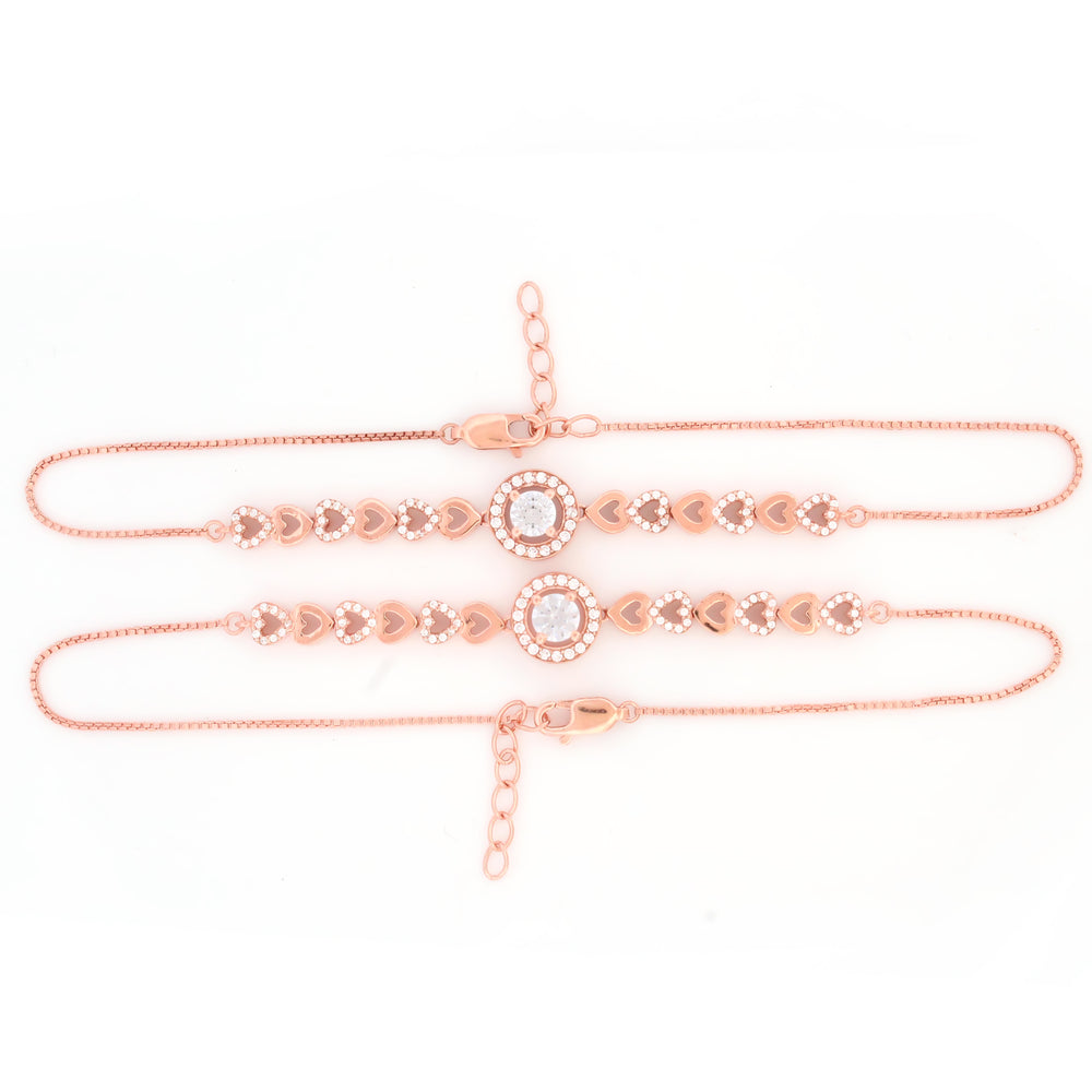 heart anklet 925 sterling silver jewelry 