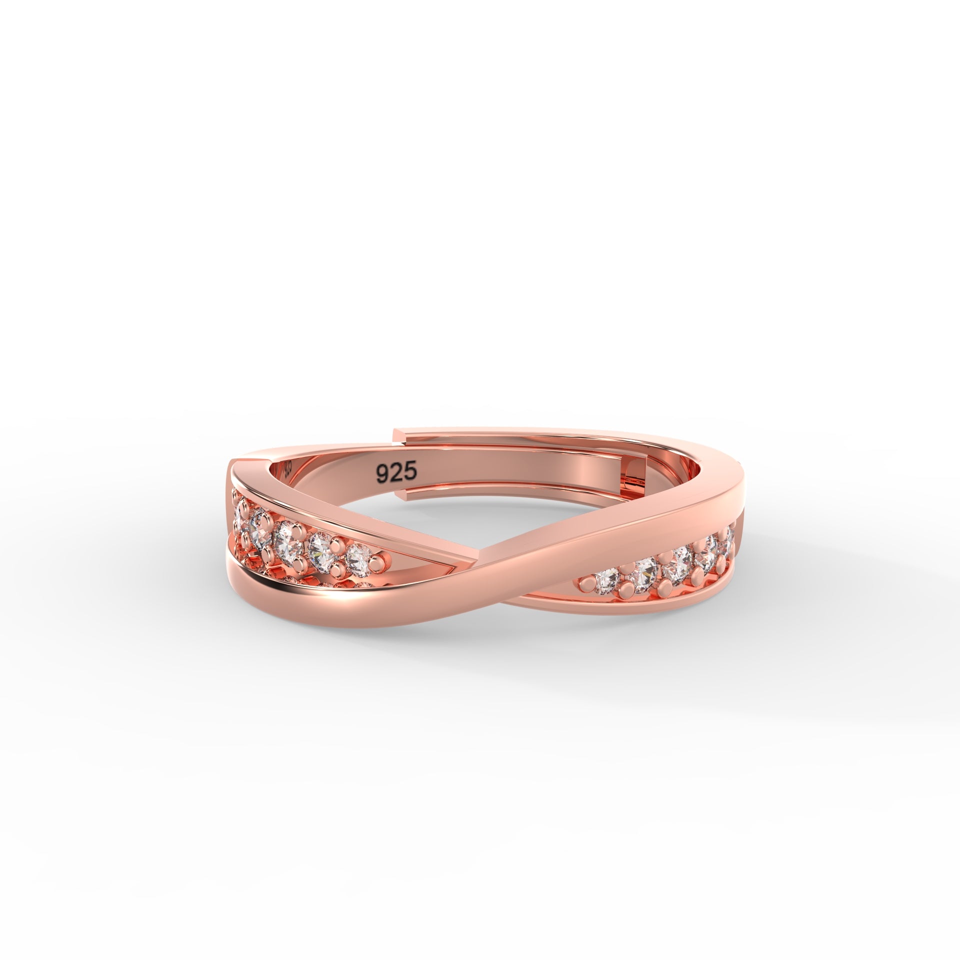 infinite rose gold ring 