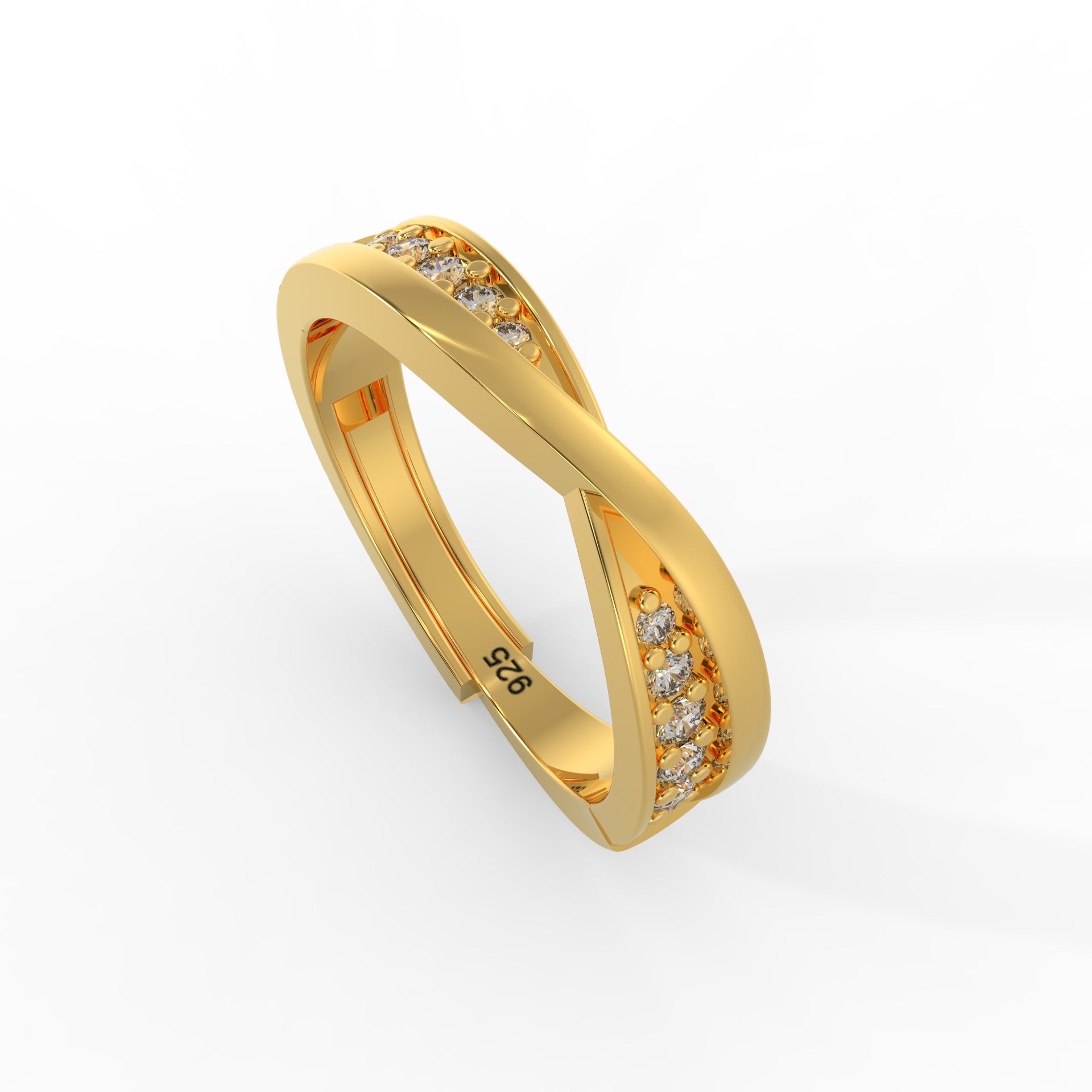 golde plated silver ring 