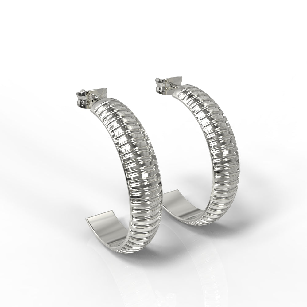 Plain Trendy 925 Sterling Silver Light Weight Stud Earring For Women By Kesardeep