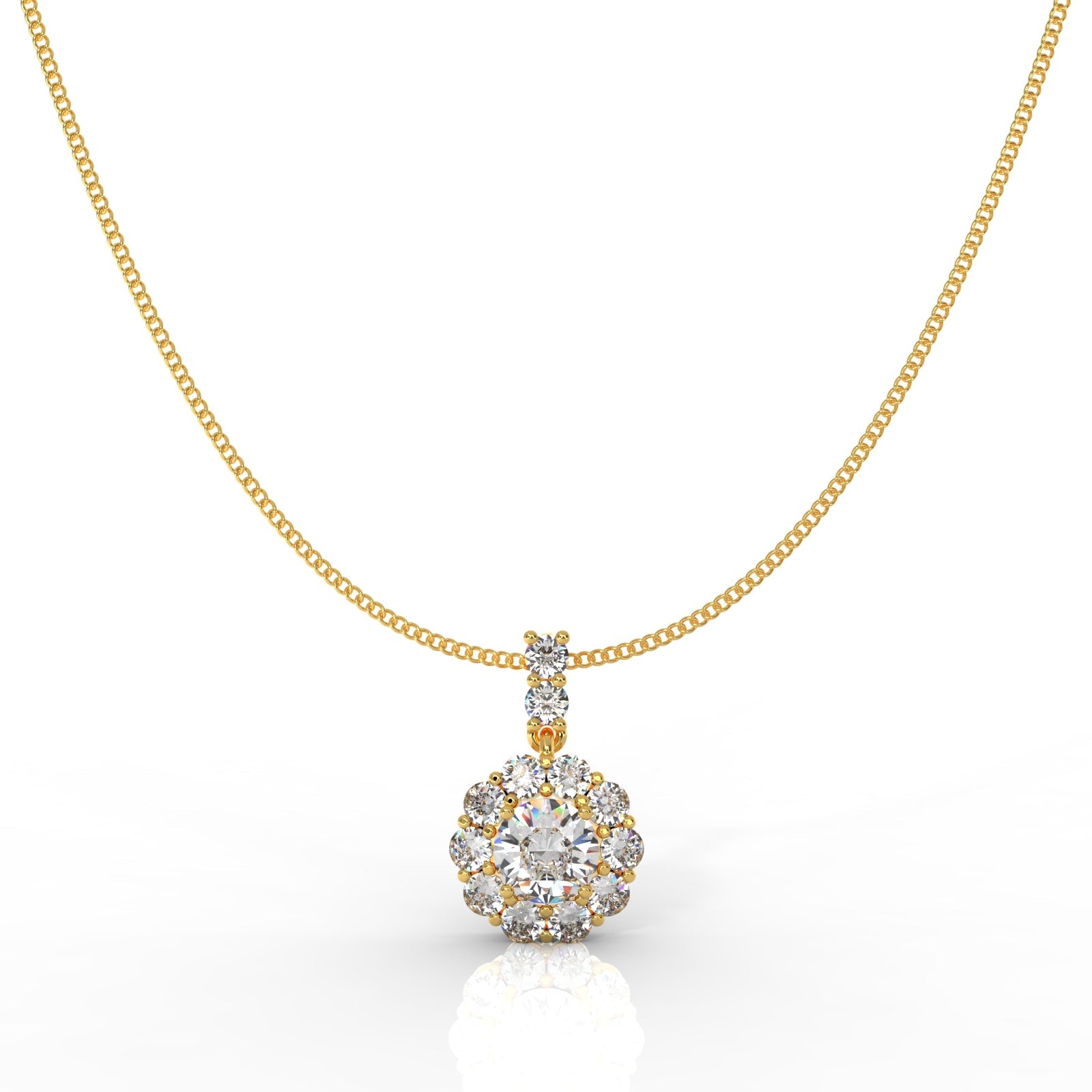 Sterlyn Designer Pendant With Chain, Hallmarked 925 Sterling Silver - sitabo