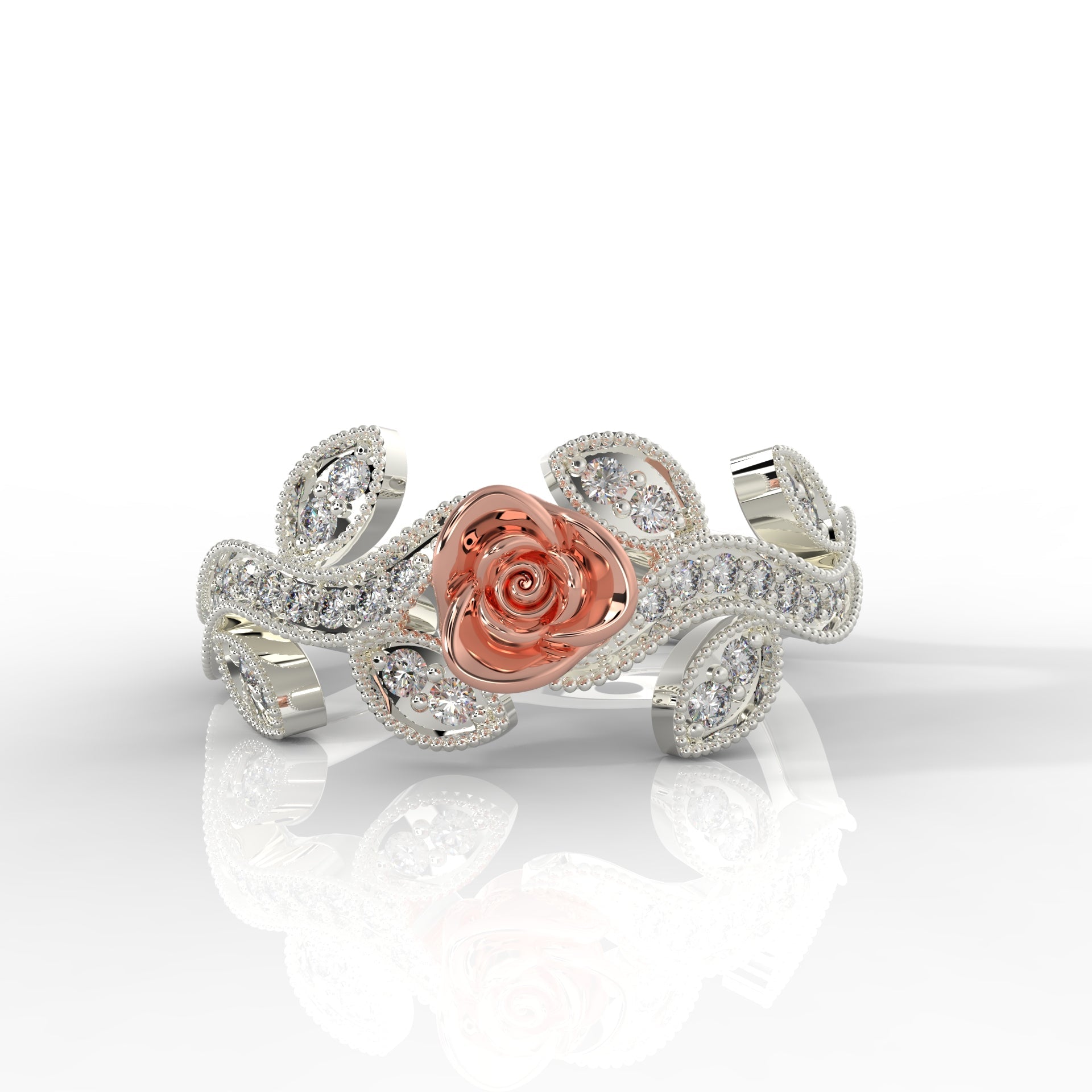 925 Steling Silver Dulton Ring Special Eternal Rose Ring for Loved Ones Everlasting Rose Elegance - sitabo