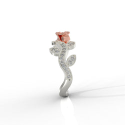 925 Steling Silver Dulton Ring Special Eternal Rose Ring for Loved Ones Everlasting Rose Elegance - sitabo