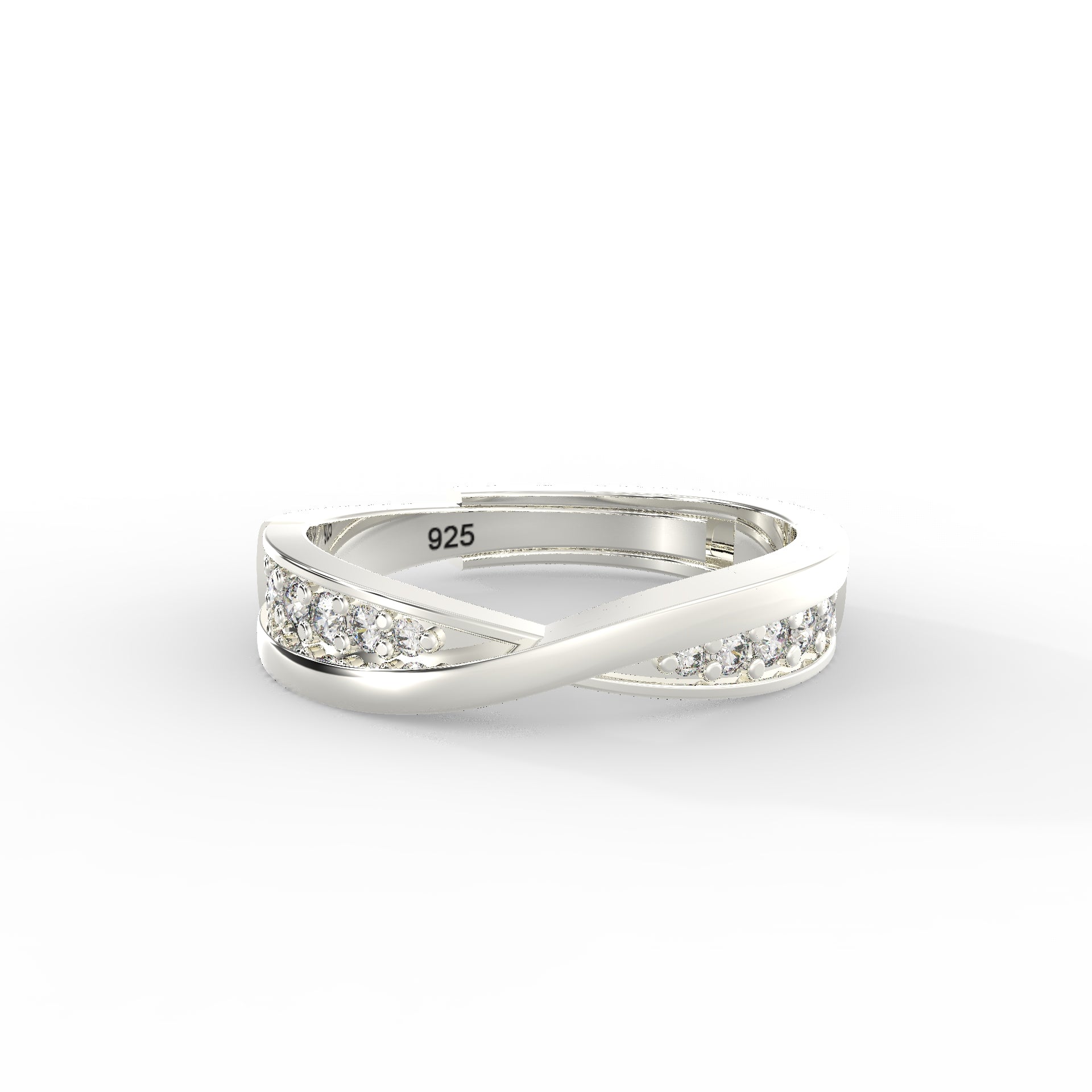 925 Sterling Silver Twisted Ring – Timeless Symbol of Forever by Kesardeep
